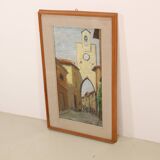 Oil painting by Umberto Lorini from 1960