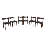 Mid Century Rosewood Dining Chairs from Bernhard Pedersen & Son, 1960s, Set of 6