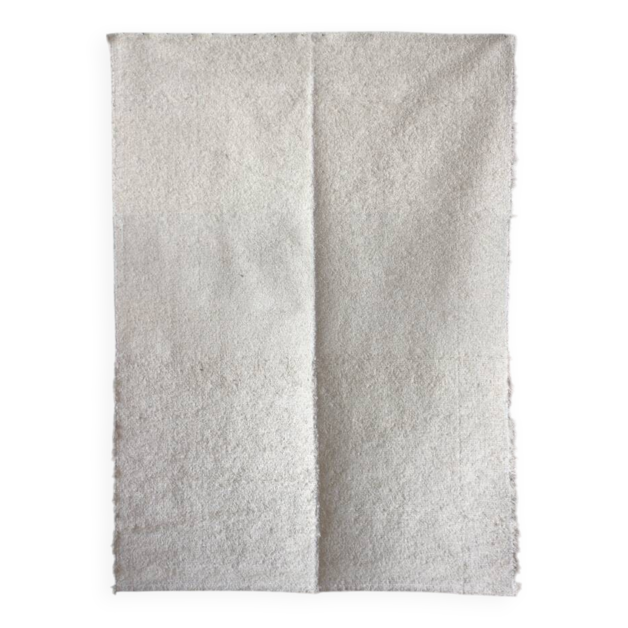 Handmade recycled cotton rug - hand-woven - 90 x 150 cm