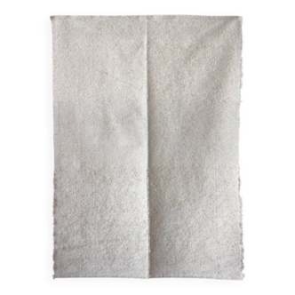 Handmade recycled cotton rug - hand-woven - 90 x 150 cm