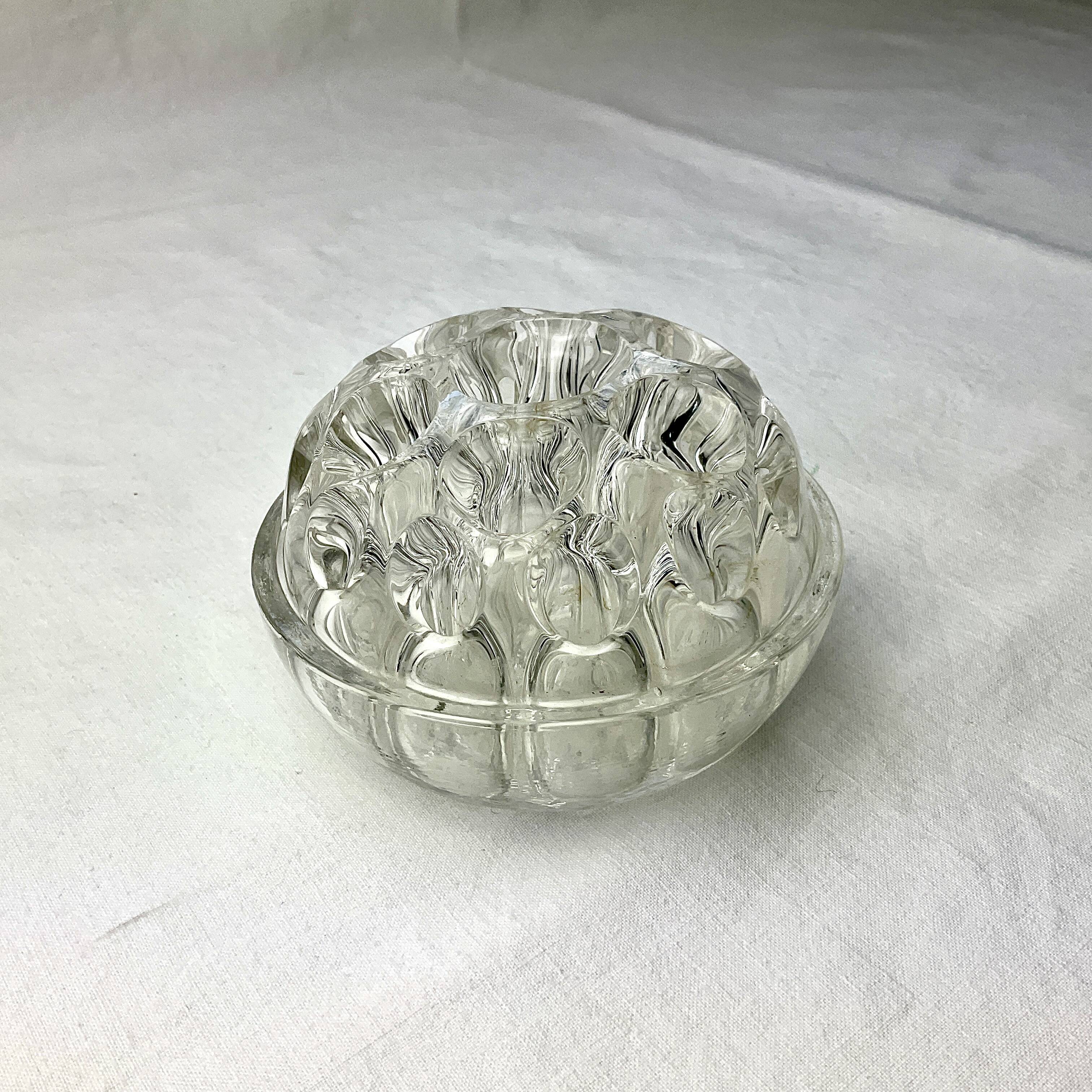 Vintage glass pencil holder