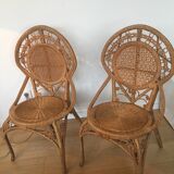 Rattan chair peacock
