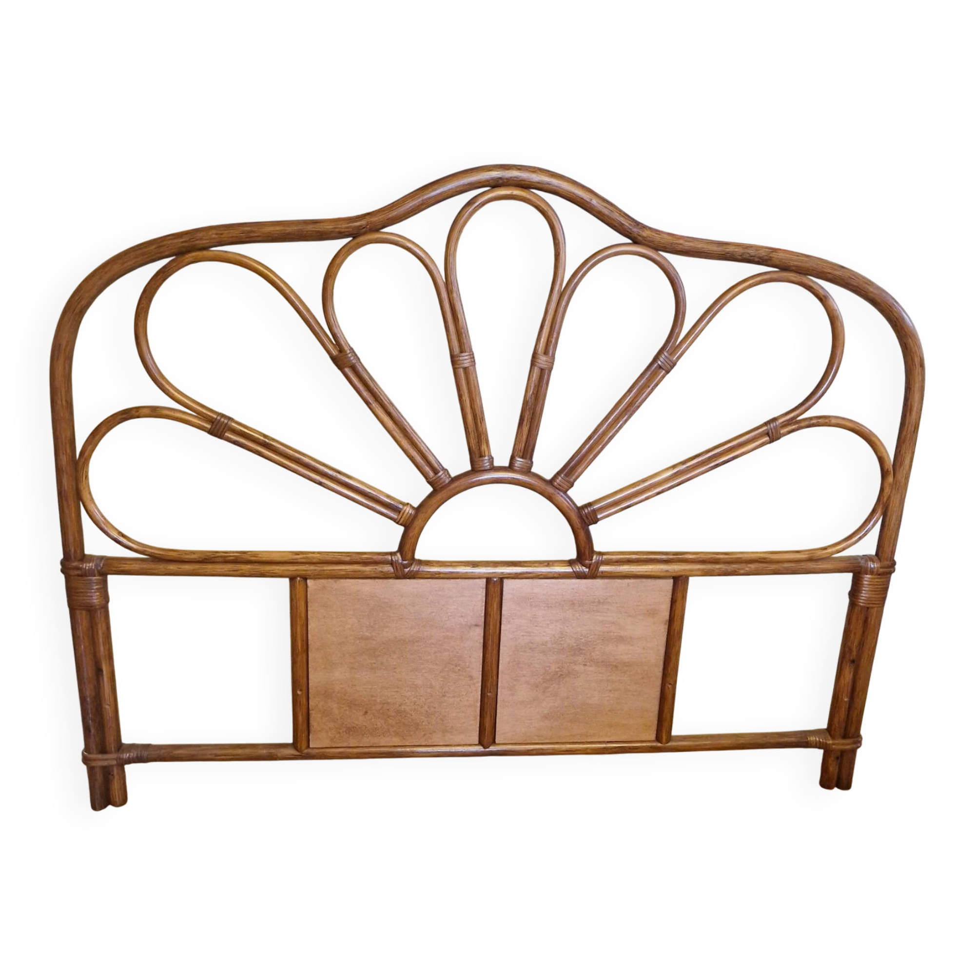 Rattan headboard