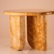 Side table en marbre jaune royale