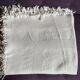 Bedspread in woven white cotton, double bed