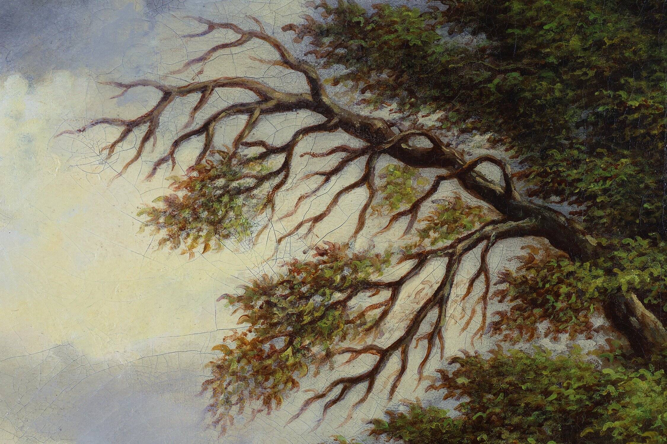 Belgian Artist, Large Baroque Scene, 1900, Oil on Canvas, Framed