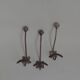 3 vintage metal hooks