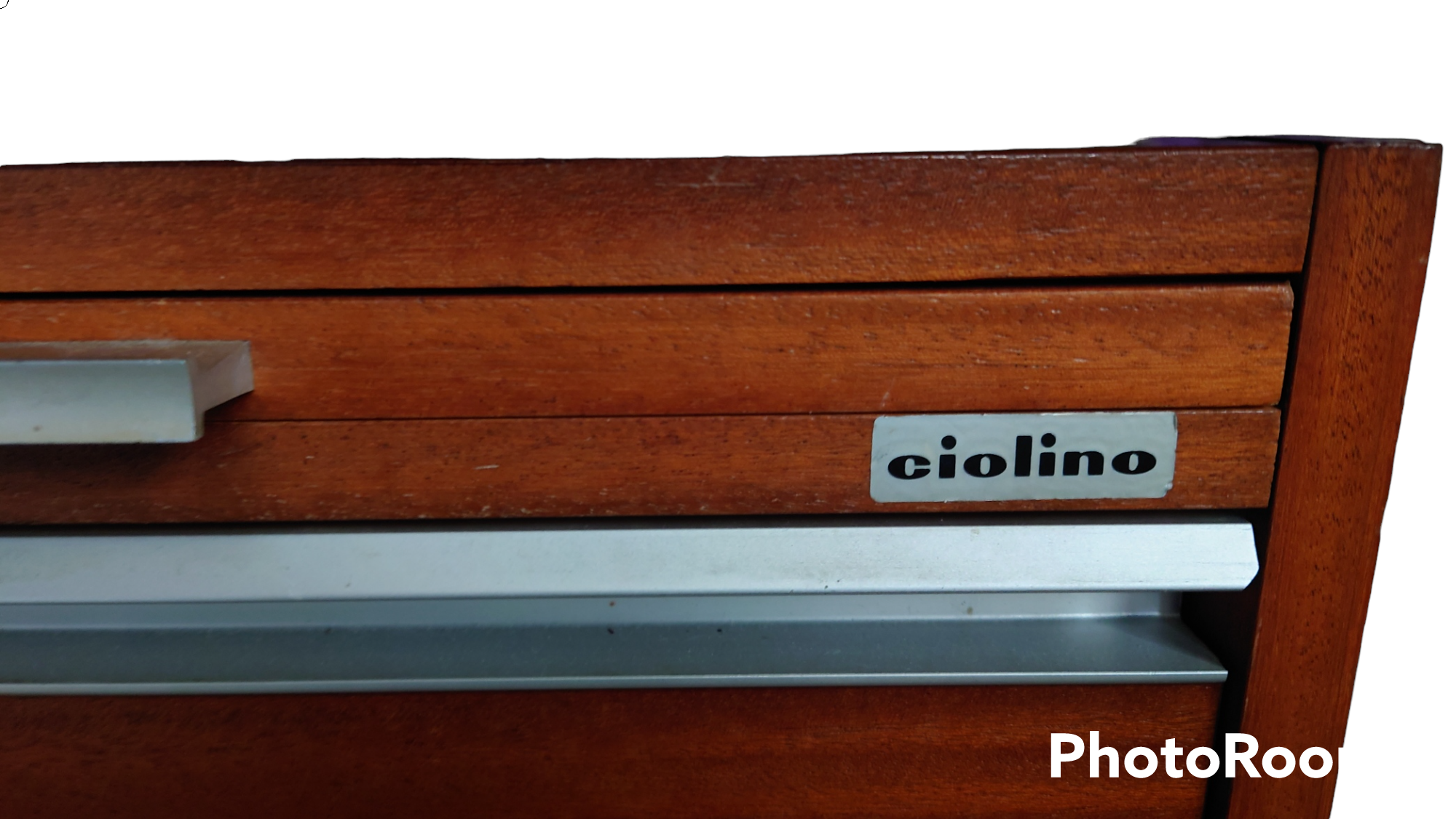 Desk 1960/1970 signed ciolino in accajou