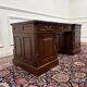 Classic English Desk Green Leather