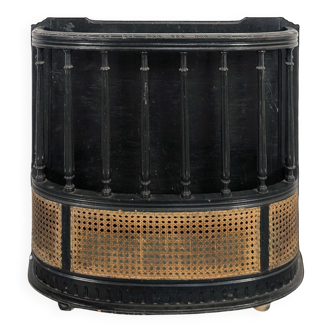 Napoleon III umbrella stand in blackened wood