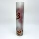 Vase glass scroll painted and gilded floral decoration art nouveau inspiration