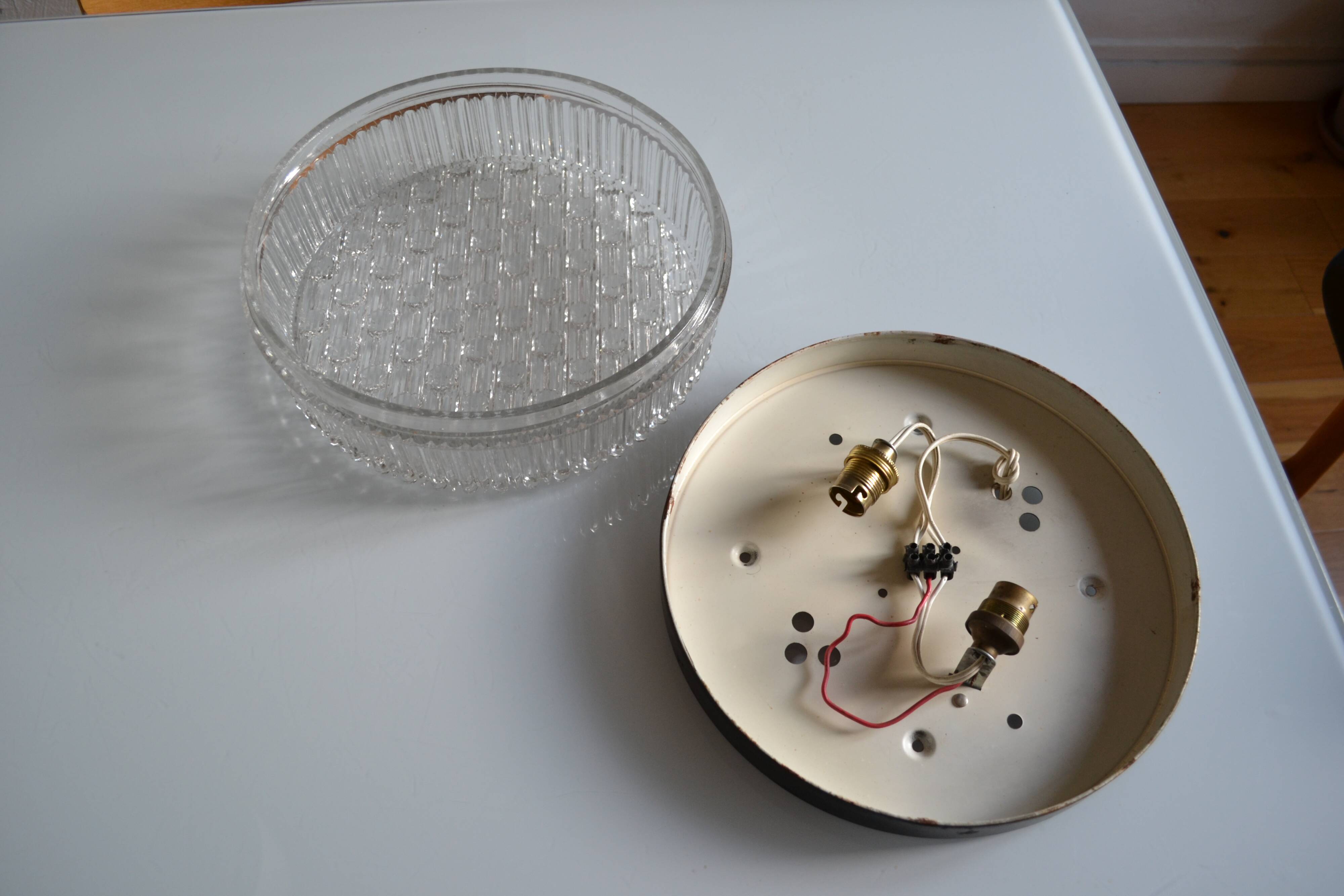 Ceiling or wall lamp by Helena Tynell @ Limburg Finland 1960s Scandinavian