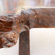 Large brutalist "live edge" mid-century coffee table