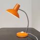 Orange and chrome articulated Cocotte lamp France 1970