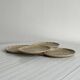 Set of 4 speckled stoneware plates