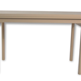 Beige extendable wooden table