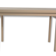 Table beige en bois extensible