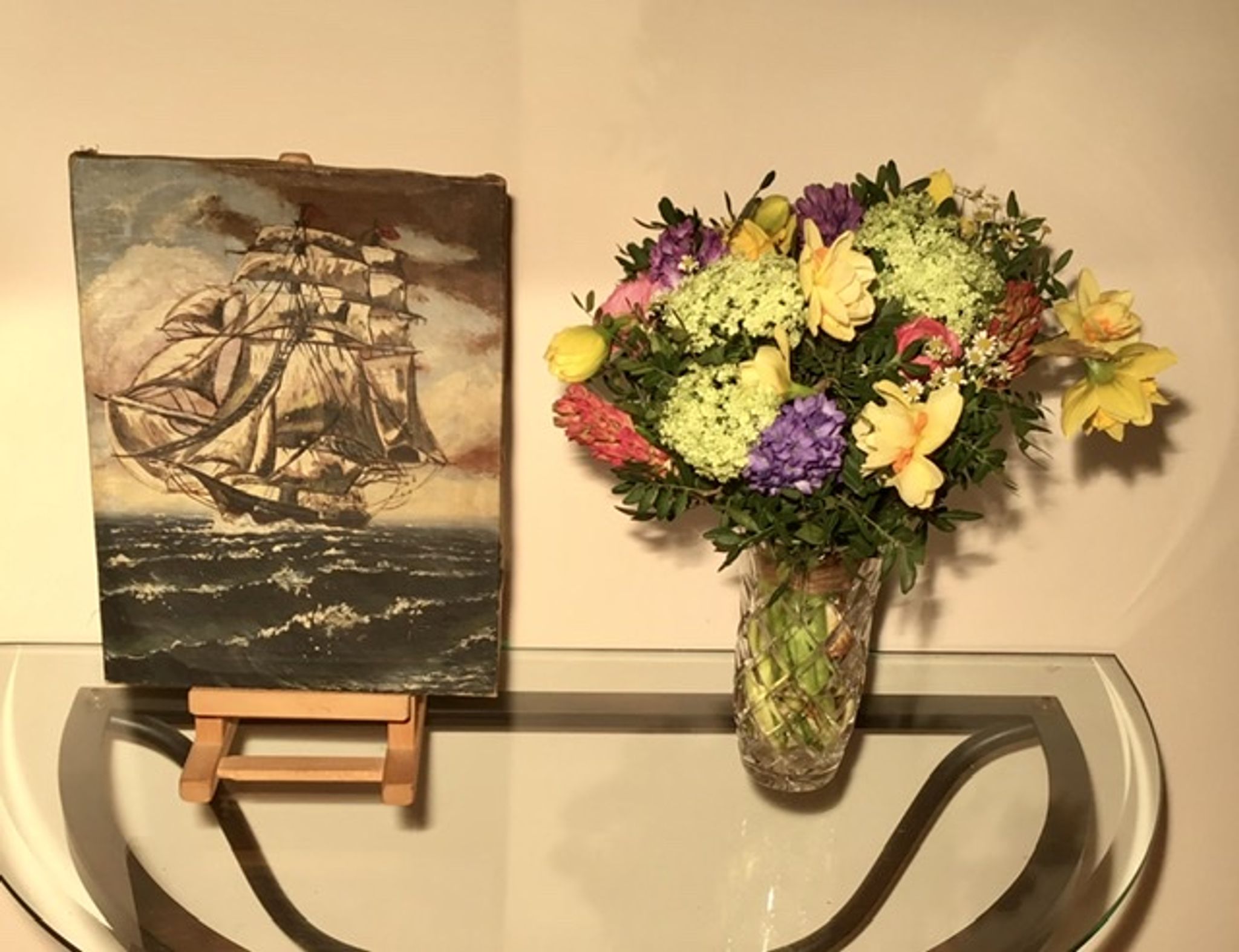 Ancient painting, Marine early 20th century