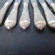 6 SFAM silver metal knives St Louis XVI