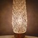 Art Deco France bedside lamp, brass with glass shade, '30s