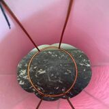 Lampshade in pinkish-burgundy fabric