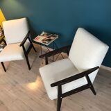 Lot of 2 Scandinavian style armchairs