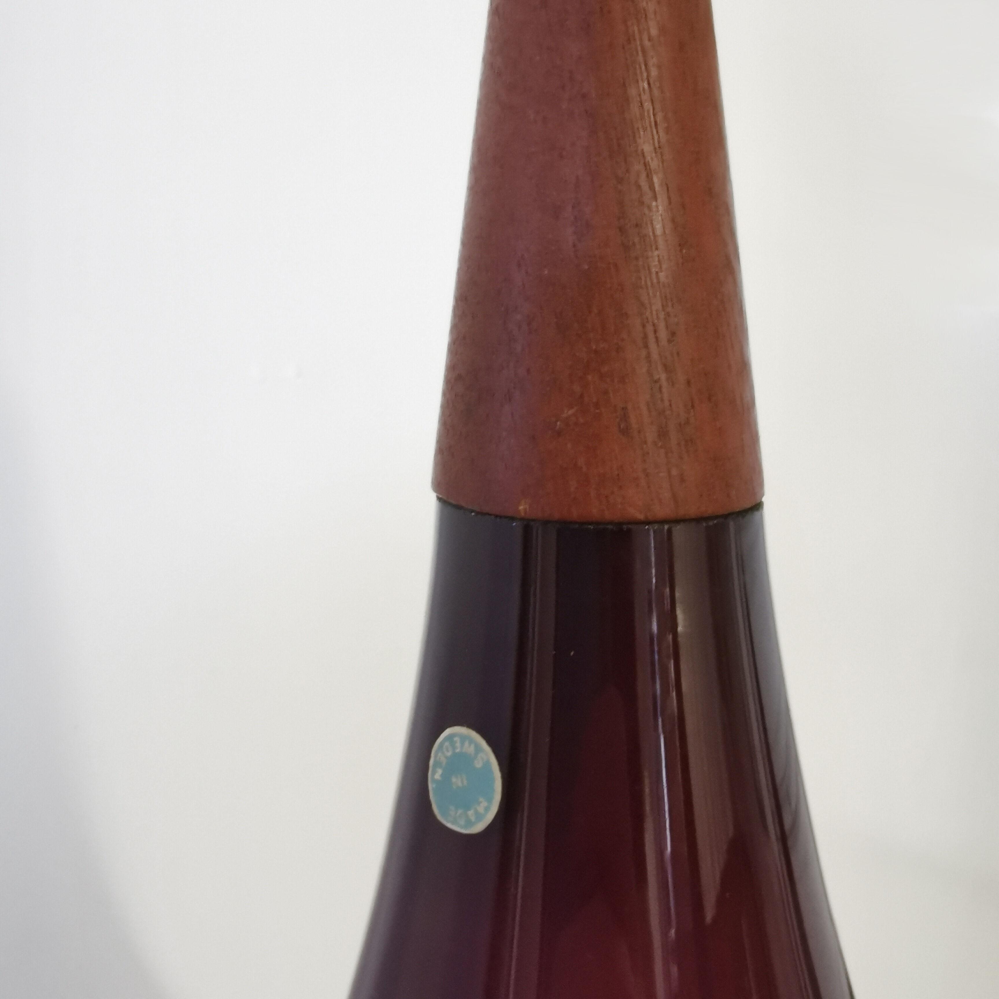 Scandinavian blown glass hanging Holmegaard 1960