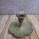 Antique brass candlestick La Ménagère Paris – floral decoration
