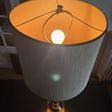 pair of american brass lamps