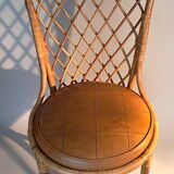 Rattan and bamboo chair 1950/1960.