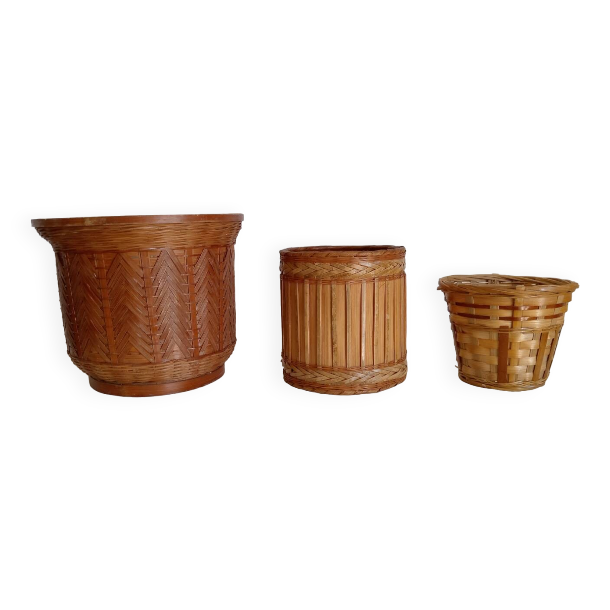 Set of 3 pot covers/baskets