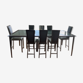 Design dining table and 10 chairs