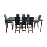 Design dining table and 10 chairs