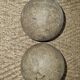 Wooden petanque balls, mid-twentieth