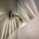 Vintage glass tulip wall light