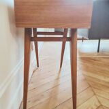 Renovated vintage Scandinavian style bedside table