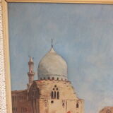 Orientalist painting, unsigned mosque