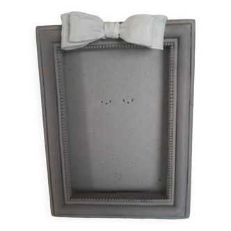 Gray patinated photo frame