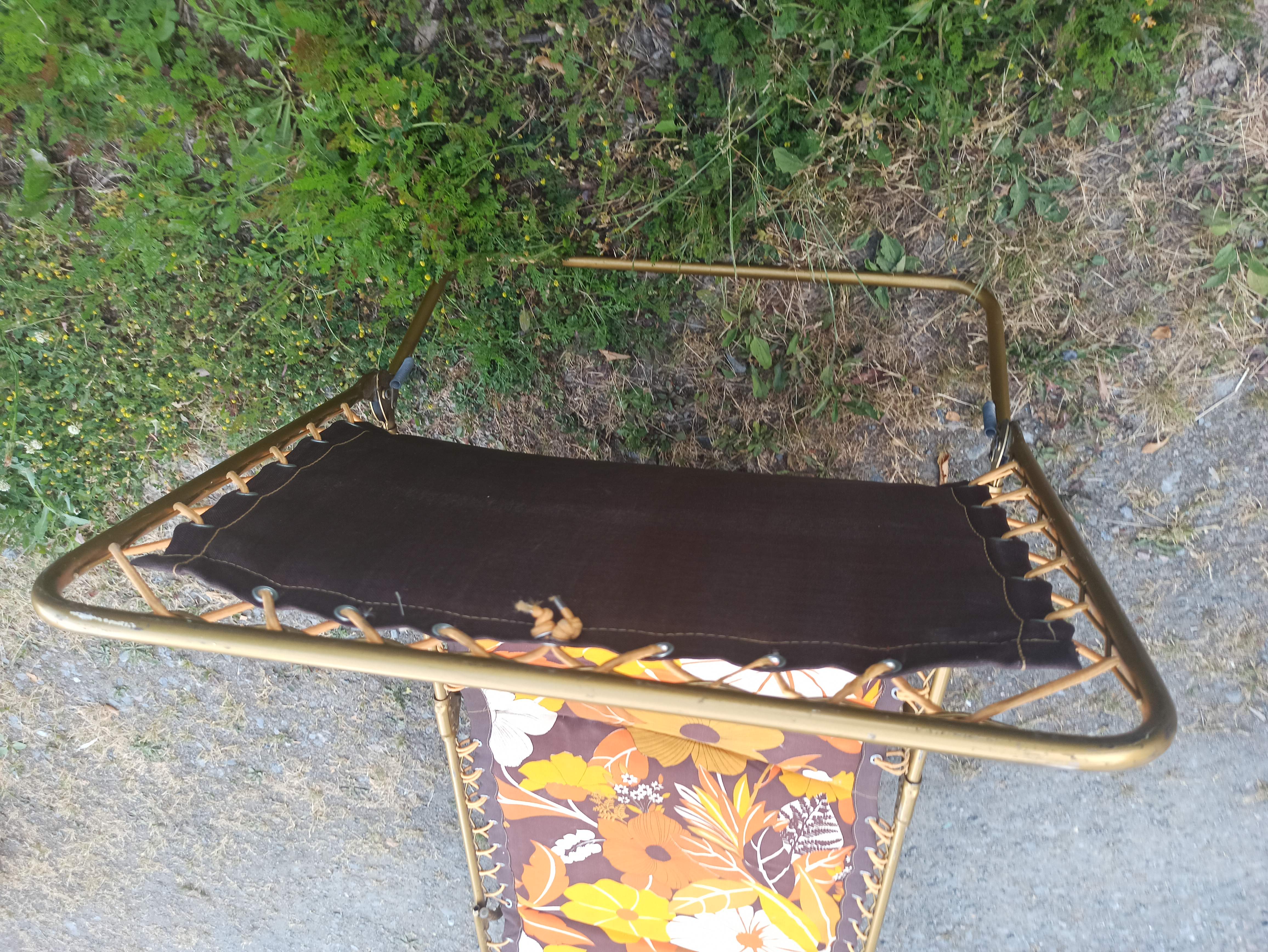 Set 2 sunbathes Lafuma vintage folding sun loungers