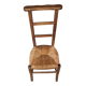 Prayer chair straw wood