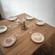 Henri II mid-table in solid walnut – Custom finish