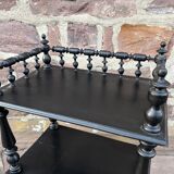 Napoleon III style blackened wood bookcase