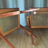 Paire de fauteuils de bridge année 50