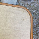 Vintage rattan magazine holder table