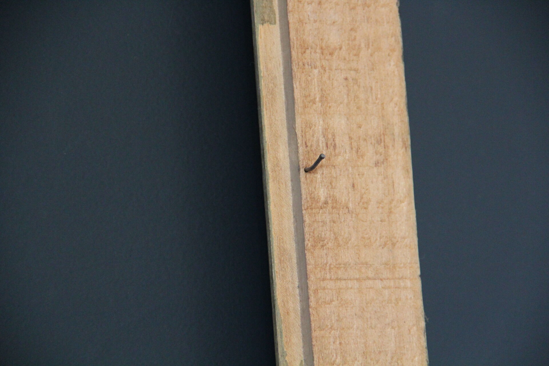 Large wooden black and gilded frame