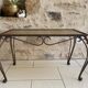 Vintage wrought iron coffee table / side table
