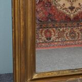 Old French fireplace mirror with beautiful ornament
