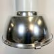 Industrial aluminium lamp with iron grid from siemens, 1980’s