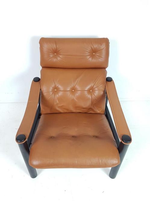 Danish suede leather armchair
