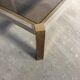 Table laiton et acier brossé 1970